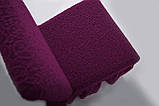Чохли для меблів Milano стільці буклированный жаккард з оборкою 6 шт. Фіолетовий, фото 8