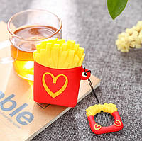 Мультяшний чохол для навушників Картопля Фрі для Apple AirPods 1/2