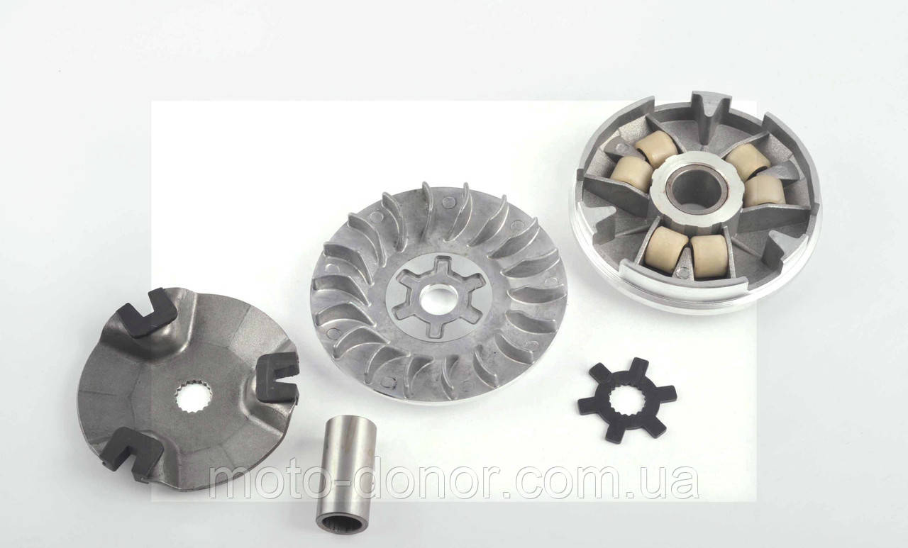 Варіатор передній Yamaha JOG 50 "F-64" (d-13mm, палець, щік, маточина), фото 1