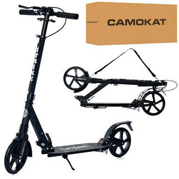 Дитячий двоколісний самокат SR 2-018-10-1-B1, чорного кольору