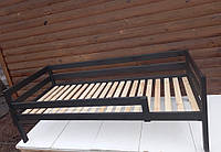 Кровать односпальная деревянная для Детей с бортиком 80х160см Венге