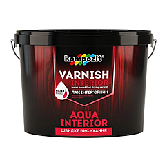 Лак інтер'єрний Kompozit Aqua Interior глянсовий 2.5л
