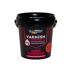 Лак інтер'єрний Kompozit Aqua Interior шовковисто-матовий 0.75л