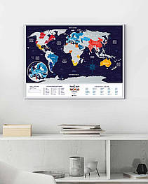 Скретч Карта Світу Travel Map Holiday World - подарунок мандрівникові