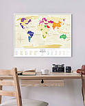 Скретч Карта Світу Travel Map Gold (українська версія), фото 5