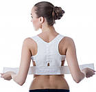 Масажер корсет для спини та корекції постави Power Magnetic/ Магнітний коректор постави з нейлону, фото 7