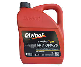 Олива моторна Divinol Syntholight WV 0W20  5 Л.