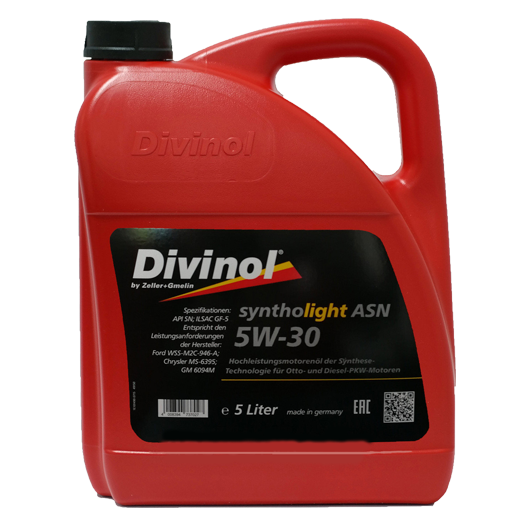 Олива моторна Divinol Syntholight ASN 5W-30  5 Л.