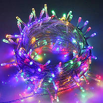 Світлодіодна гірлянда 100 led мульти (білий), фото 3