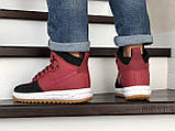 Чоловічі кросівки Nike Lunar Force 1 Duckboot червоні з чорним 43, фото 5