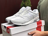 Чоловічі кросівки New Balance 1500 білі Сантас шкіряні демісезонні, фото 4