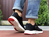 Чоловічі кросівки Adidas Neo чорно білі \ червоні 40, фото 4