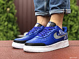 Чоловічі кросівки Nike Air Force сині 42, фото 3