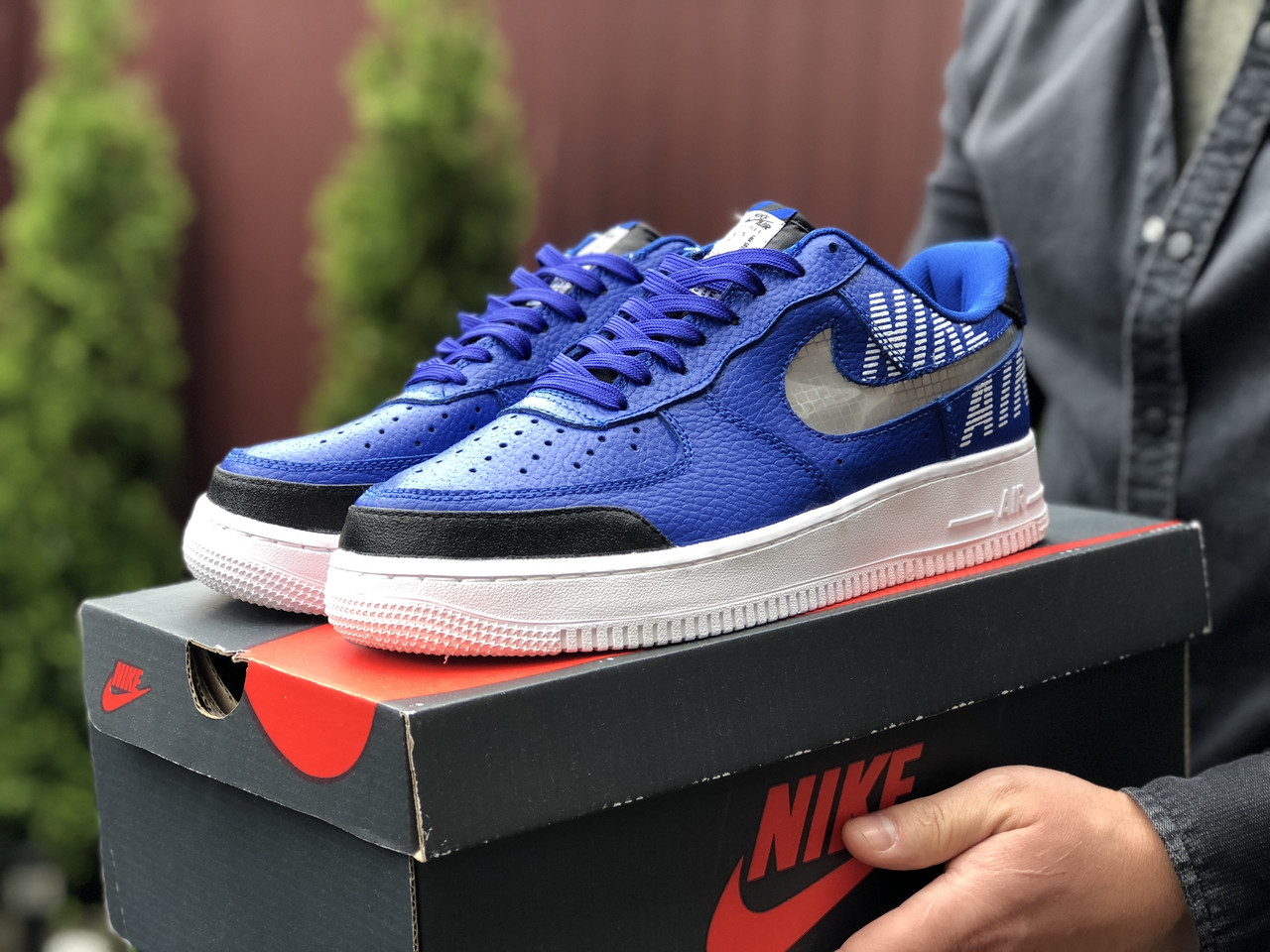 Чоловічі кросівки Nike Air Force сині 42