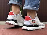 Чоловічі кросівки Adidas Nite Jogger Boost 3M білі, фото 5