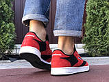 Кросівки чоловічі REEBOK CLUB C червоні з чорним, фото 3