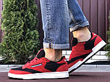 Кросівки чоловічі REEBOK CLUB C червоні з чорним, фото 5