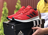 Чоловічі кросівки Adidas червоні з білим, фото 4