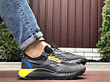 Кросівки чоловічі REEBOK чорні з сірим \ жовті 43, фото 3