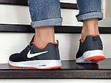 Чоловічі демісезонні кросівки Nike Zoom чорні з сірим 42, фото 5