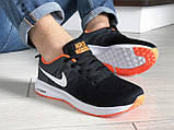 Чоловічі демісезонні кросівки Nike Zoom чорні з сірим 42, фото 6