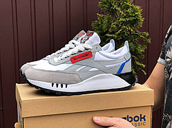 Кросівки чоловічі REEBOK білі з сірими \ червоні 43
