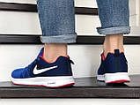 Чоловічі демісезонні кросівки Nike Zoom сині з білим 41, фото 3