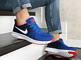 Чоловічі демісезонні кросівки Nike Zoom сині з білим 41, фото 6