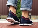 Чоловічі кросівки Nike Free Run 3.0 темно сині з білим \ червоні 41, фото 5