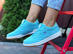 Жіночі демісезонні кросівки Reebok Workout Classic лазурний 37