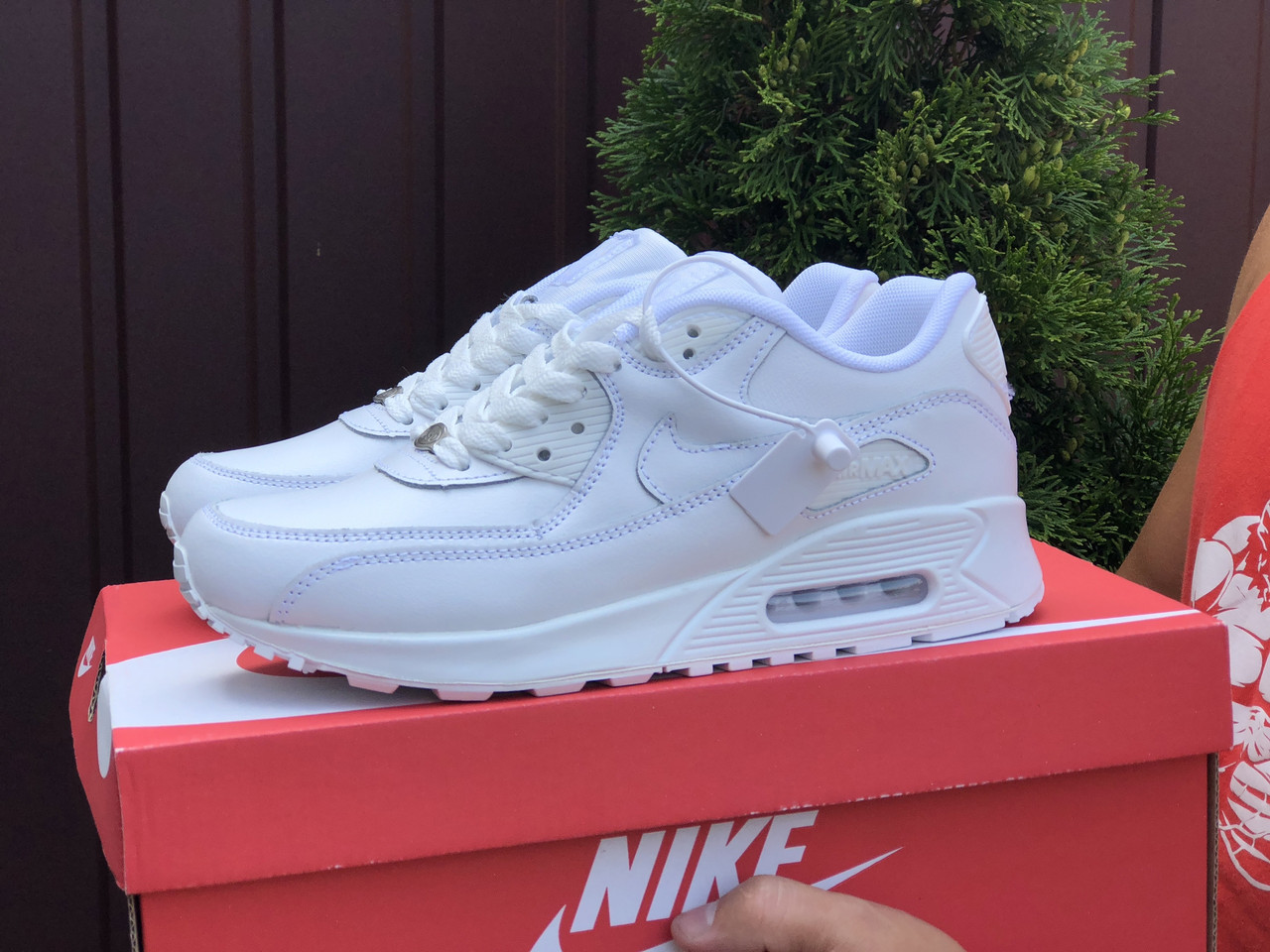 Чоловічі демісезонні кросівки Nike Air Max 90 білі 43