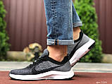 Чоловічі кросівки Nike Zoom сірі з чорним \ білі 41, фото 3