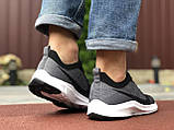 Чоловічі кросівки Nike Zoom сірі з чорним \ білі 41, фото 5