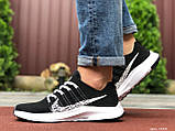 Чоловічі кросівки Nike Zoom чорно білі 41, фото 3