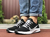 Чоловічі кросівки Nike Zoom чорно білі 41, фото 5