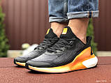 Чоловічі кросівки Adidas Alphaboost чорні з помаранчевим, фото 4