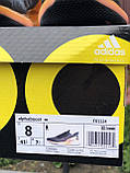 Чоловічі кросівки Adidas Alphaboost чорні з помаранчевим, фото 6