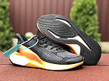 Чоловічі кросівки Adidas Alphaboost чорні з помаранчевим, фото 8