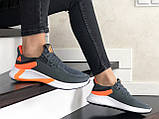 Жіночі кросівки Adidas сірі з білим \ помаранчеві 36, фото 4