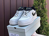 Кросівки чоловічі Nike Air Force Gore-Tex білі з чорним 44, фото 4
