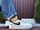 Кросівки чоловічі Nike Air Force Gore-Tex білі з чорним 44, фото 6
