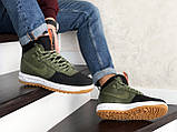 Чоловічі кросівки Nike Lunar Force 1 Duckboot темно-зелений з чорним 44, фото 5