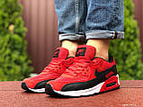 Чоловічі кросівки Nike Air Max 90 червоні з чорним 41, фото 3