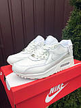 Чоловічі демісезонні кросівки Nike Air Max 90 білі 44, фото 4