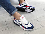 Чоловічі кросівки Nike Air Max 270 React білі з синім 42, фото 6
