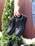 Чоловічі кросівки Nike Air Force чорні 44, фото 4