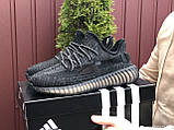 Кросівки чоловічі Adidas Yeezy Boost 350 v2 чорні [41-46] р.(41-26см), фото 2