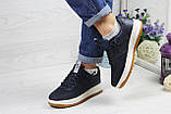 Жіночі кросівки Nike Lunar Force LF-1 темно сині 38, фото 4