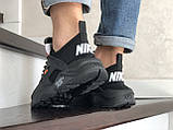 Кросівки чоловічі Nike Air Huarache чорні з білим 43, фото 5