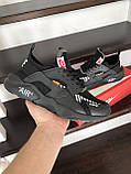 Кросівки чоловічі Nike Air Huarache чорні з білим 43, фото 6